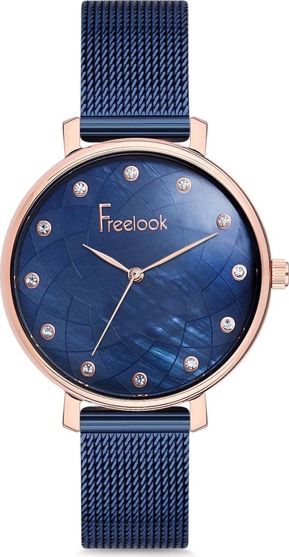 Freelook F.1.1155.04 35 mm Lacivert Çelik Kordon Analog Kadın Kol Saati