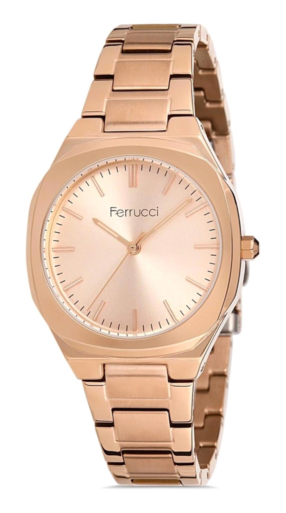 Ferrucci FC-13598M-02 33 mm Rose Gold Çelik Kordon Analog Kadın Kol Saati