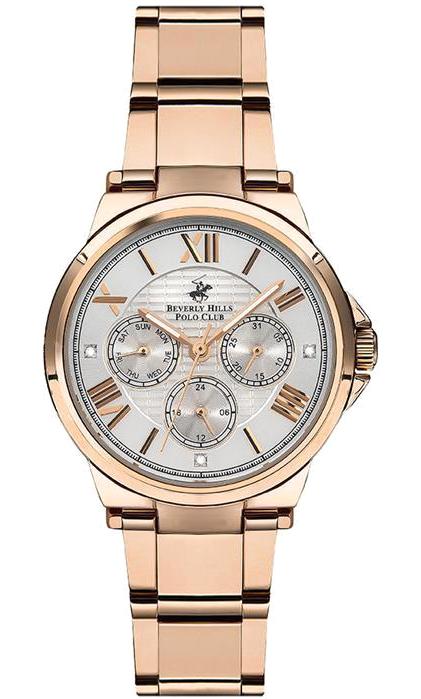Beverly Hills Polo Club BP3124C.430 36 mm Rose Gold Çelik Kordon Analog Kadın Kol Saati