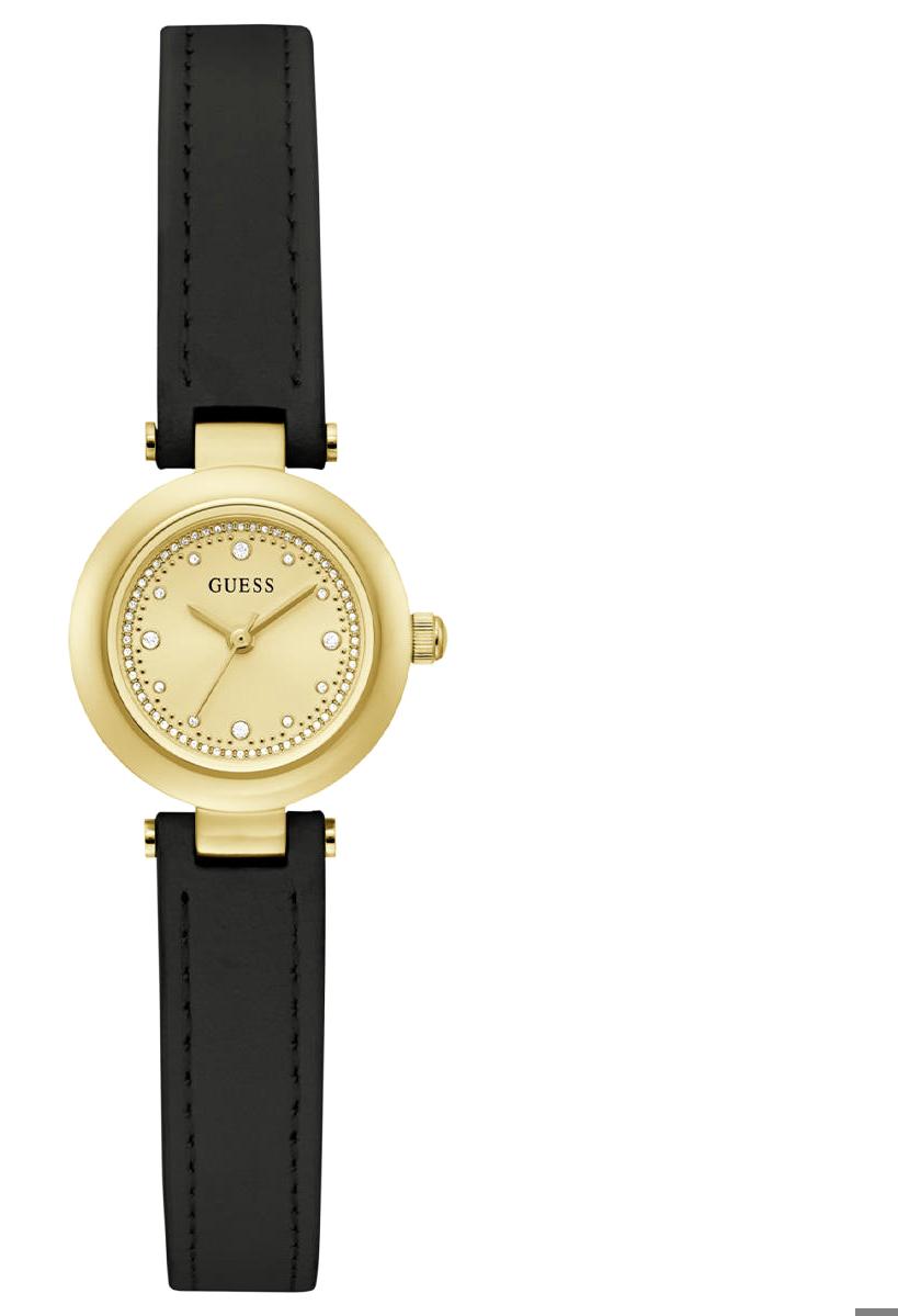 Guess GUU1404L1M 38 mm Siyah Deri Kordon Analog Kadın Kol Saati