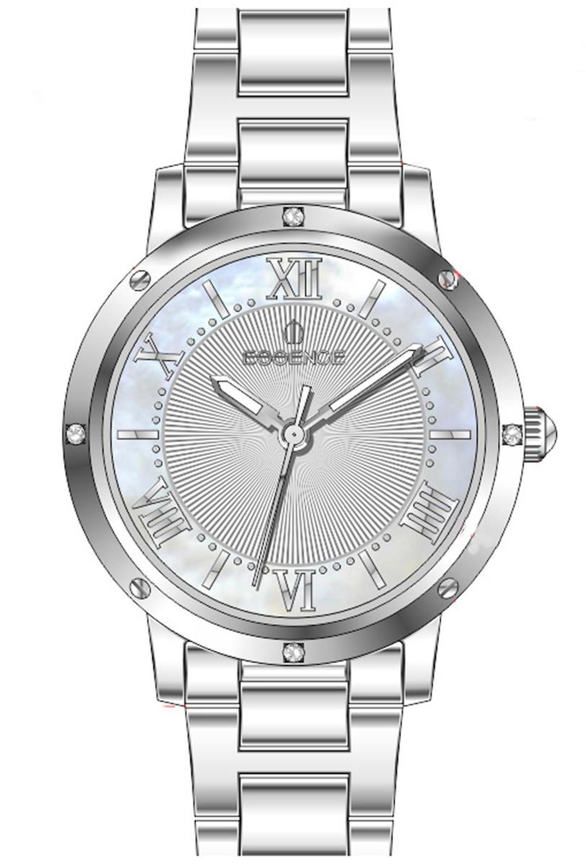 Essence ES6808FE.320 36 mm Gri Çelik Kordon Analog Kadın Kol Saati