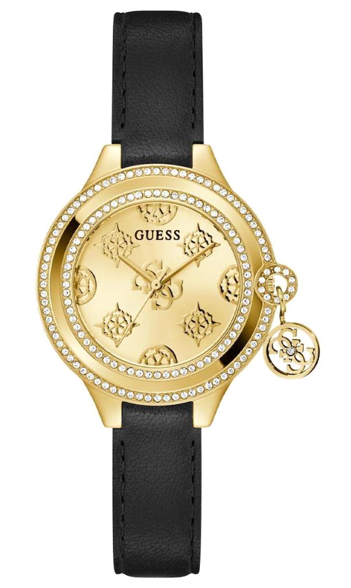 Guess GUGW0684L3 36 mm Siyah Deri Kordon Analog Kadın Kol Saati