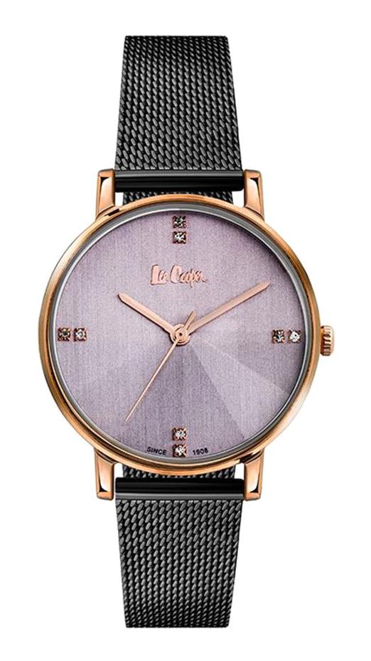 Lee Cooper LC06945.480 40 mm Gri Metal Kordon Analog Kadın Kol Saati
