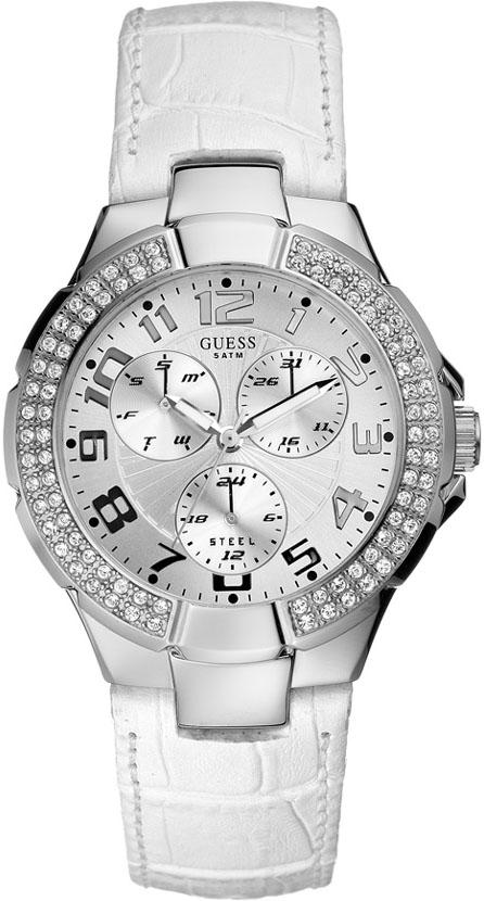 Guess GUW11008L1 36 mm Beyaz Deri Kordon Analog Kadın Kol Saati