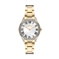 Essence ES6754FE.120 34 mm Altın Çelik Kordon Analog Kadın Kol Saati
