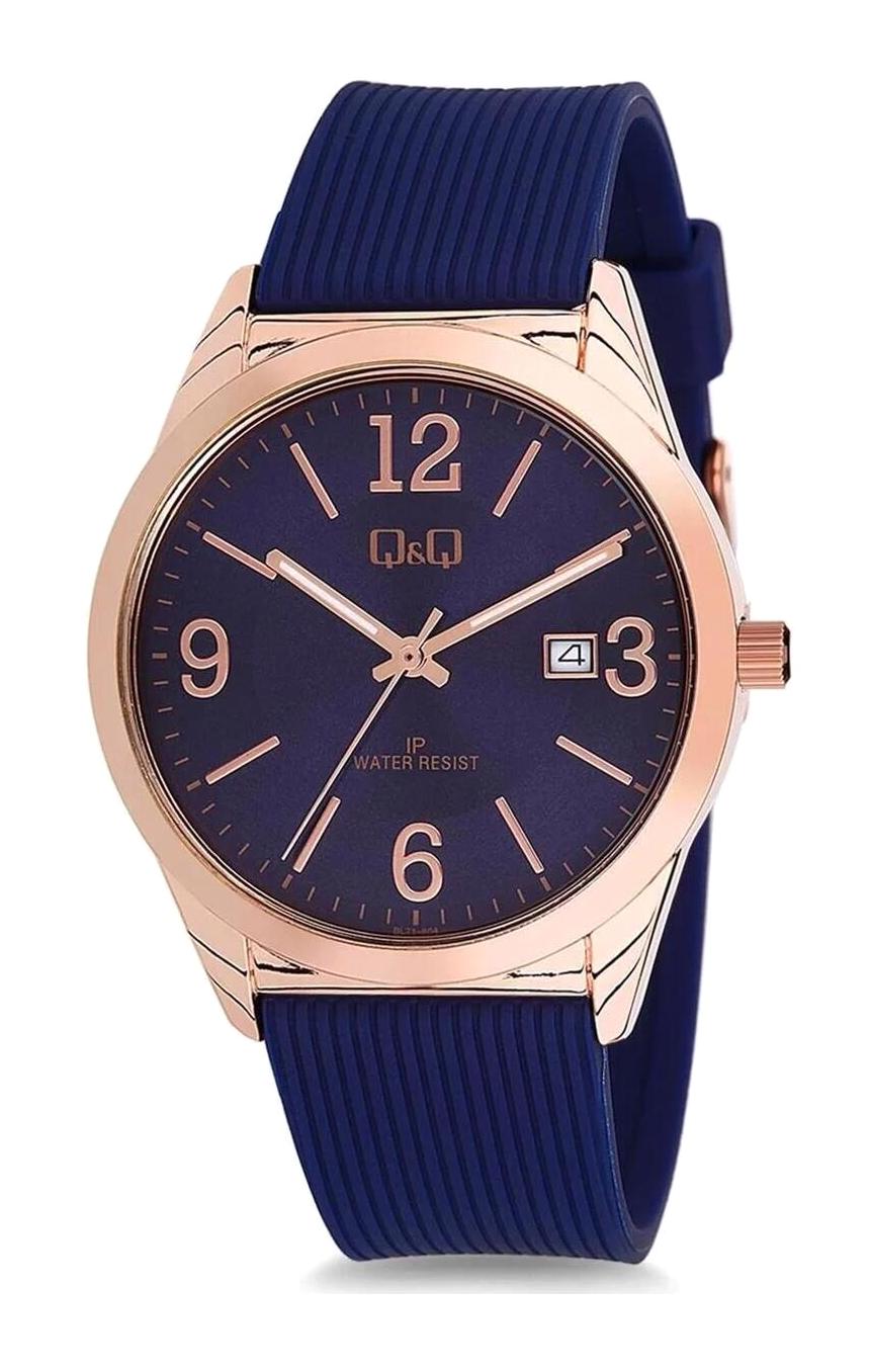 Q&Q BL71-804Y 40 mm Lacivert Silikon Kordon Analog Kadın Kol Saati
