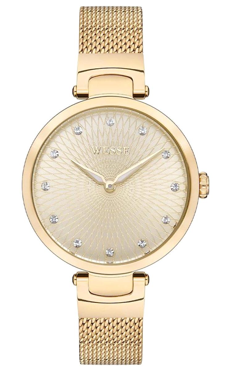 Wesse WWL701203 32 mm Altın Çelik Kordon Analog Kadın Kol Saati