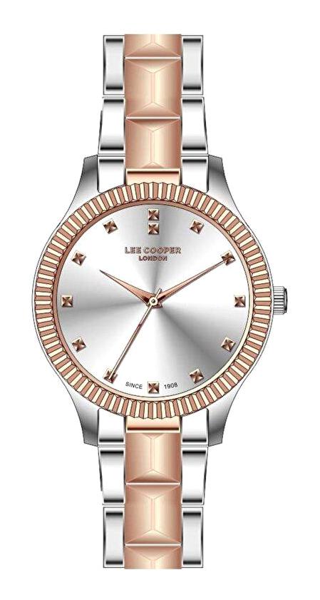 Lee Cooper LC07059.530 40 mm Rose Gold Metal Kordon Analog Kadın Kol Saati