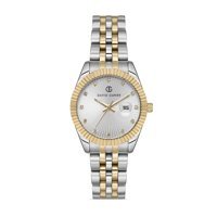 David Guner DG-8149LA-D1 32 mm Gri-Sarı Çelik Kordon Analog Erkek Kol Saati