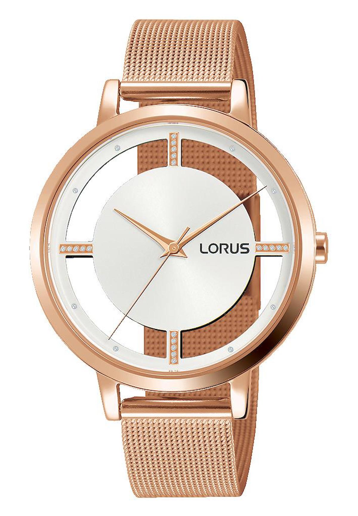 Lorus RG288PX9 36 mm Rose Gold Çelik Kordon Analog Kadın Kol Saati