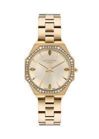 Lee Cooper LC07599110 40 mm Altın Çelik Kordon Analog Kadın Kol Saati