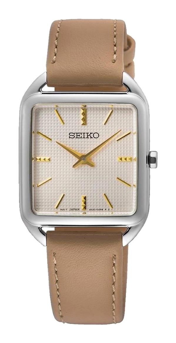 Seiko SWR089P 26 mm Kahverengi Deri Kordon Analog Kadın Kol Saati