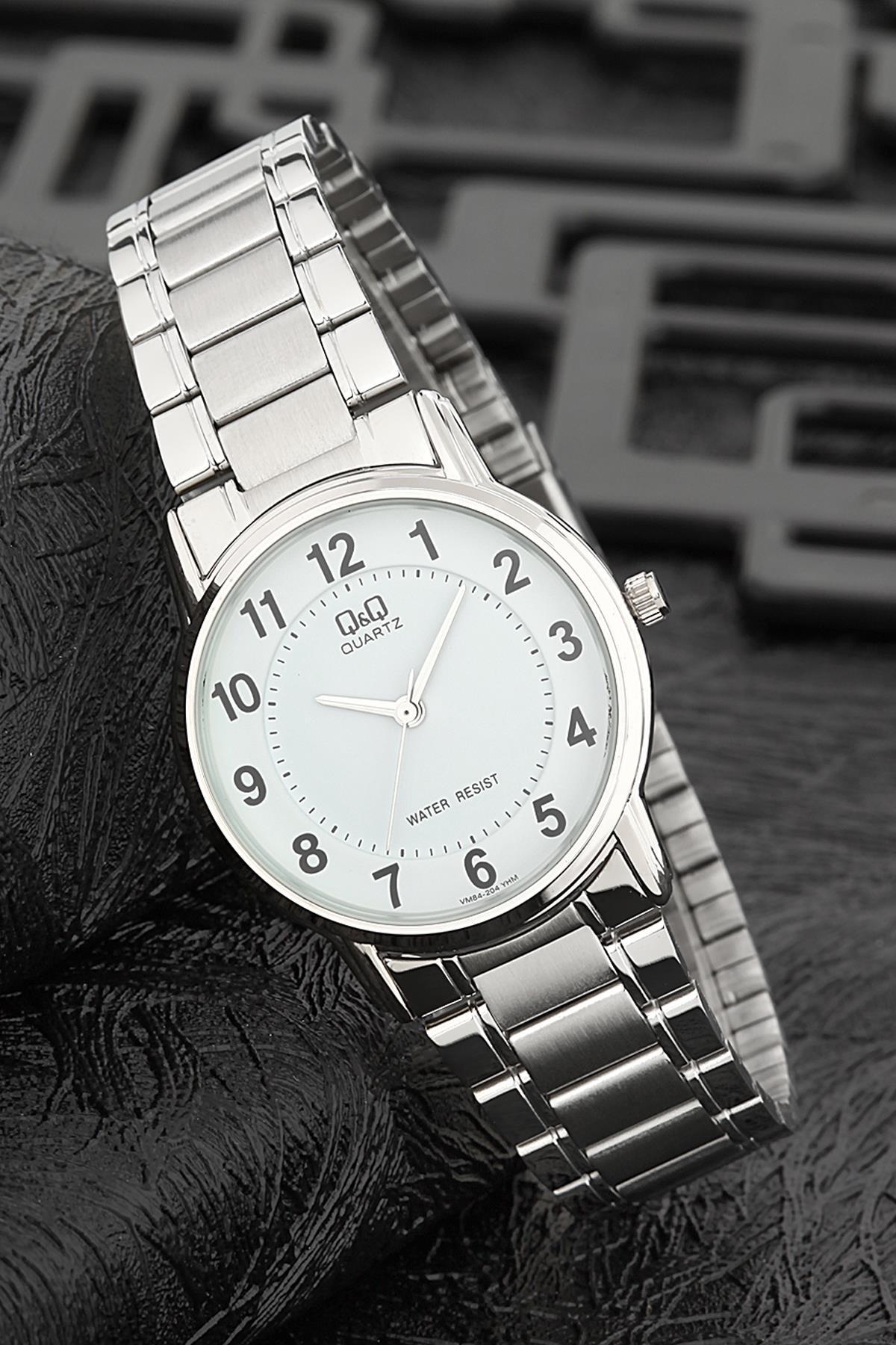 Q&Q 3G819 36 mm Gri Metal Kordon Analog Kadın Kol Saati