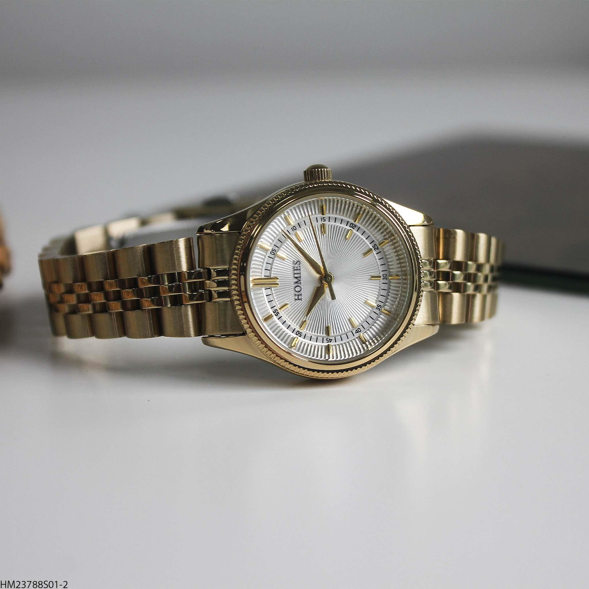 Homies HM23788S01-2 30 mm Altın Çelik Kordon Analog Kadın Kol Saati