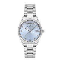 Daniel Klein DK.1.13718-8 Takvimli 35 mm Gri Çelik Kordon Analog Kadın Kol Saati
