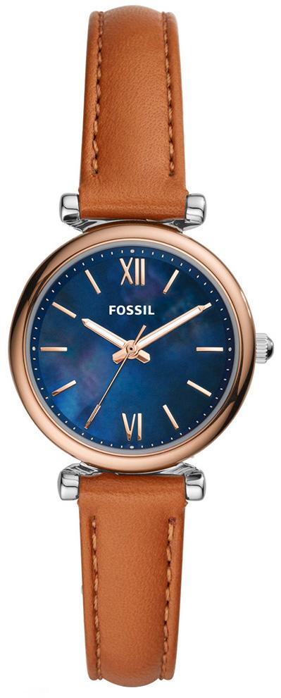 Fossil FES4701 28 mm Kahverengi Deri Kordon Analog Kadın Kol Saati