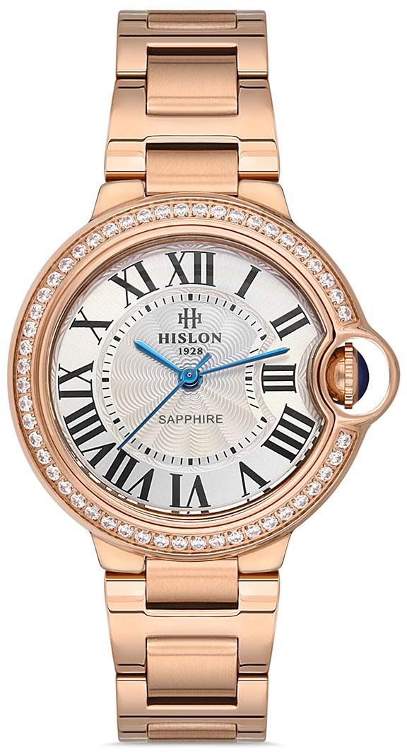 Hislon QL120R-10SR 36 mm Rose Gold Çelik Kordon Analog Kadın Kol Saati