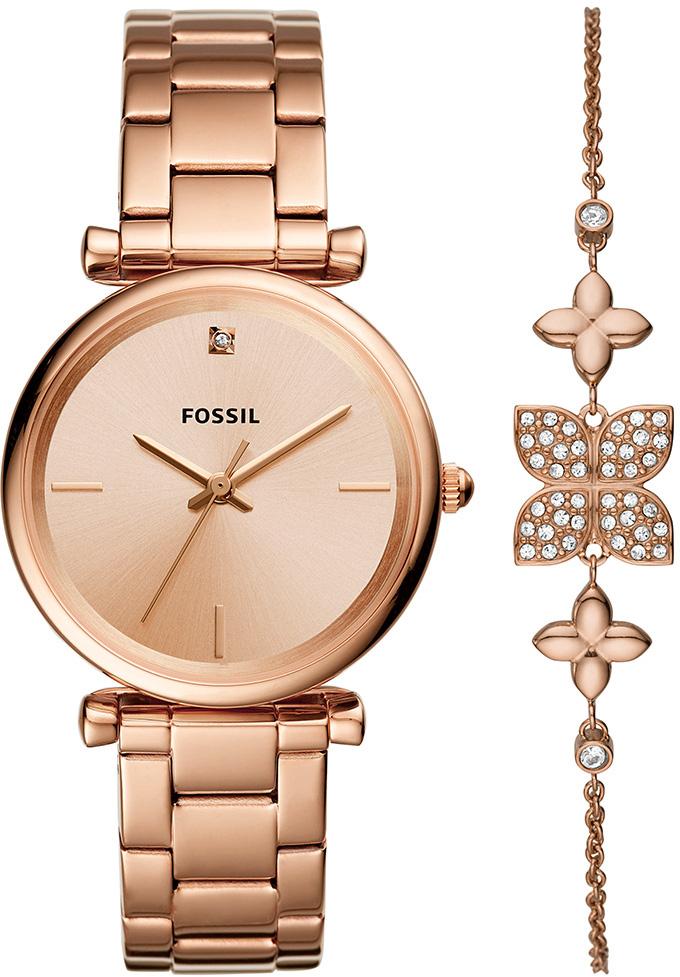 Fossil FES4685SET 35 mm Rose Gold Çelik Kordon Analog Kadın Kol Saati