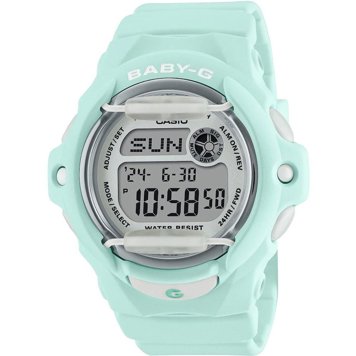 Casio BABY-G BG-169U-3DR Takvimli 42.6 mm Yeşil Silikon Kordon Analog Kadın Kol Saati