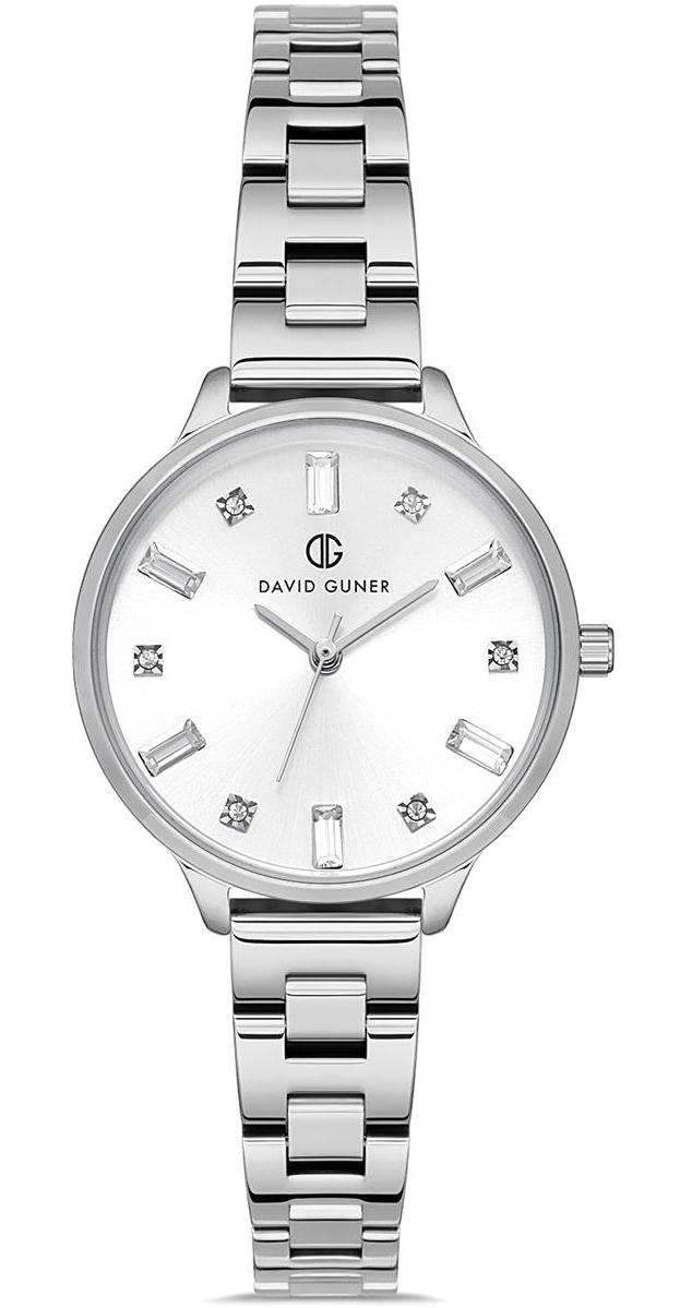David Guner DG-8172LA-A1 32 mm Gri Çelik Kordon Analog Kadın Kol Saati