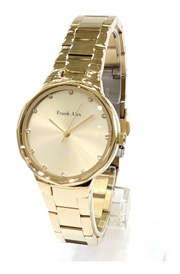 Frank Alex 12504M.03 35 mm Altın Metal Kordon Analog Kadın Kol Saati