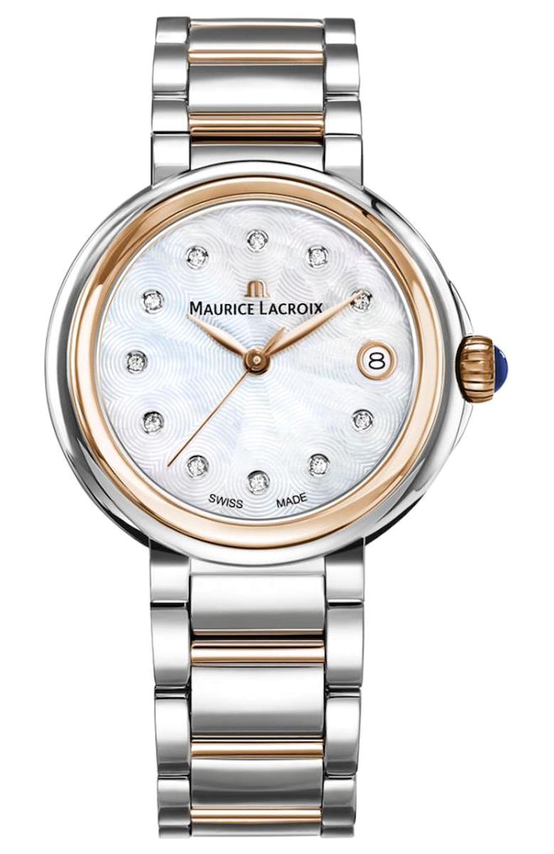 Maurice Lacroix ML-FA1007PVP13170-1 Takvimli 38 mm Gri Çelik Kordon Analog Kadın Kol Saati