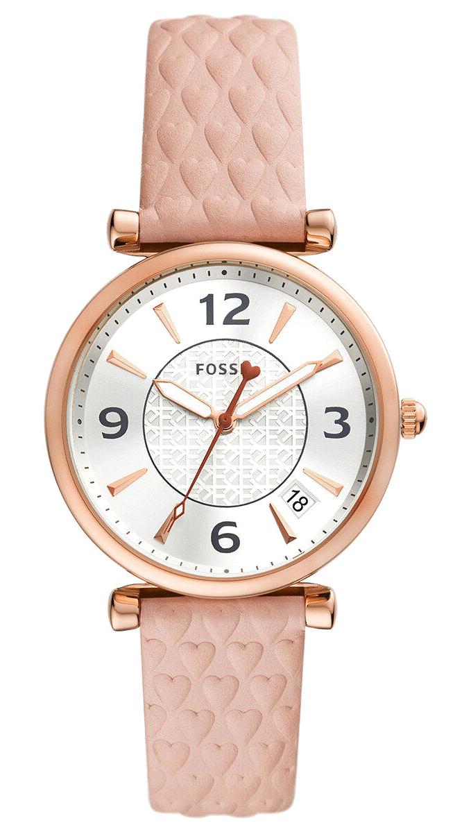 Fossil FES5269 35 mm Pembe Deri Kordon Analog Kadın Kol Saati
