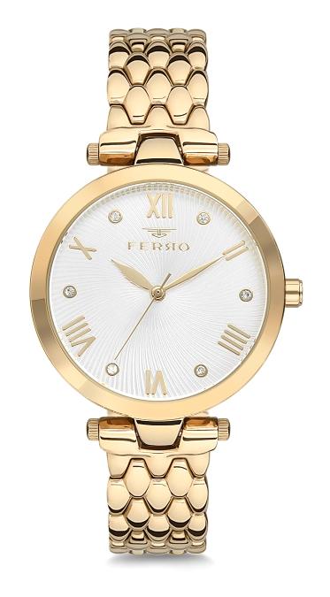 Ferro F71711-646-B 31-35 mm Altın Metal Kordon Analog Kadın Kol Saati
