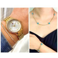Reward 34 mm Altın Çelik Kordon Analog Kadın Kol Saati