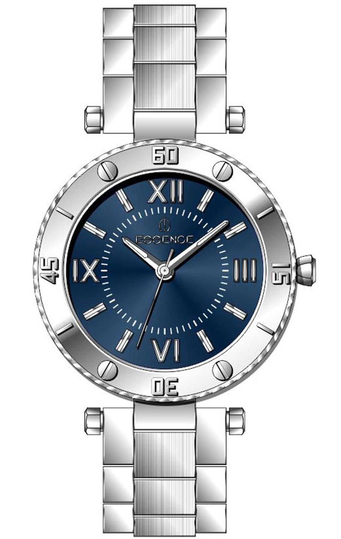 Essence ES6804FE.390 36 mm Gri Çelik Kordon Analog Kadın Kol Saati