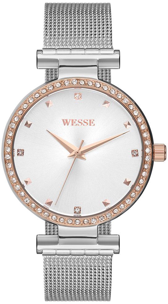 Wesse WWL102205 34 mm Gri Hasır Kordon Analog Kadın Kol Saati