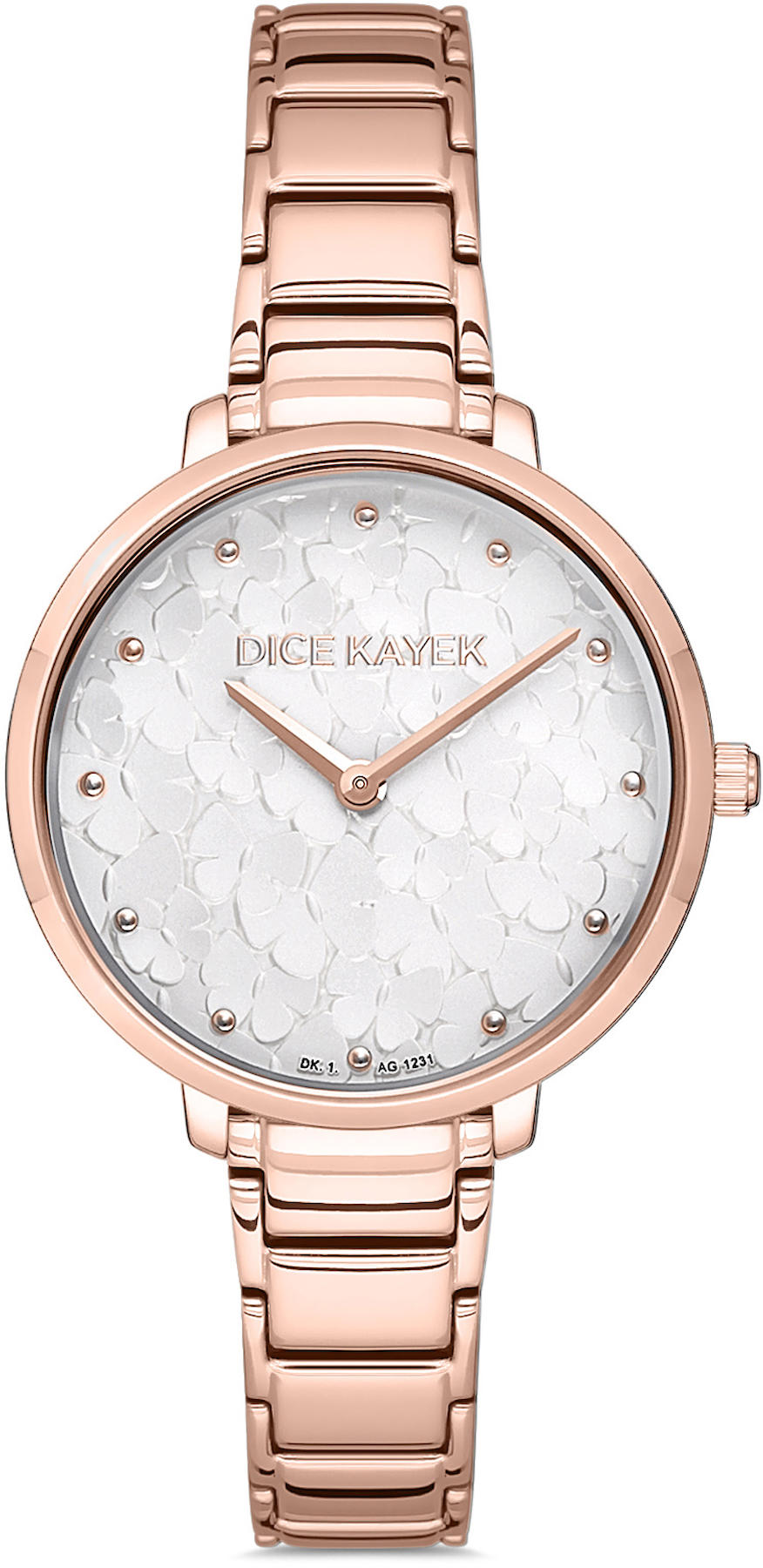 Dice Kayek DK.1.AG1231.01 32 mm Rose Gold Metal Kordon Analog Kadın Kol Saati