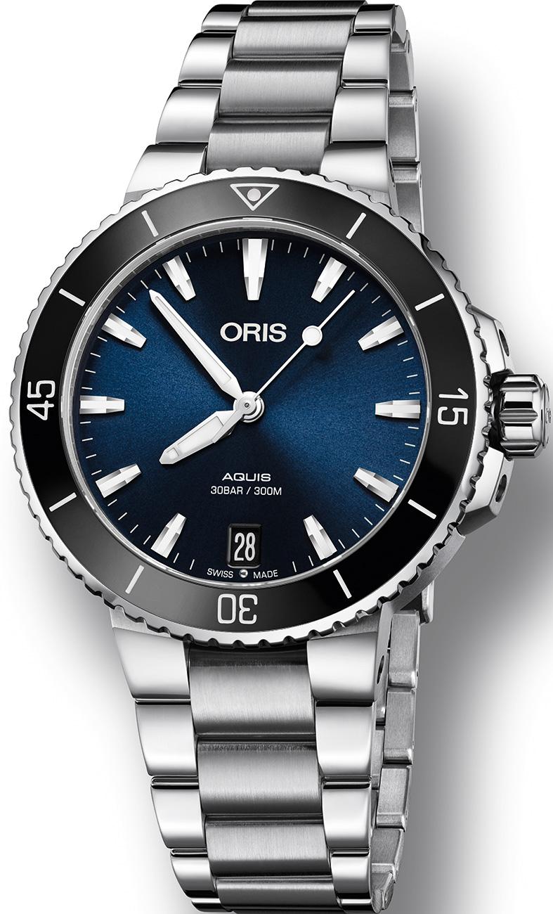 Oris 733-7731-4135-07-8-18-05P Takvimli 36 mm Gri Çelik Kordon Analog Kadın Kol Saati
