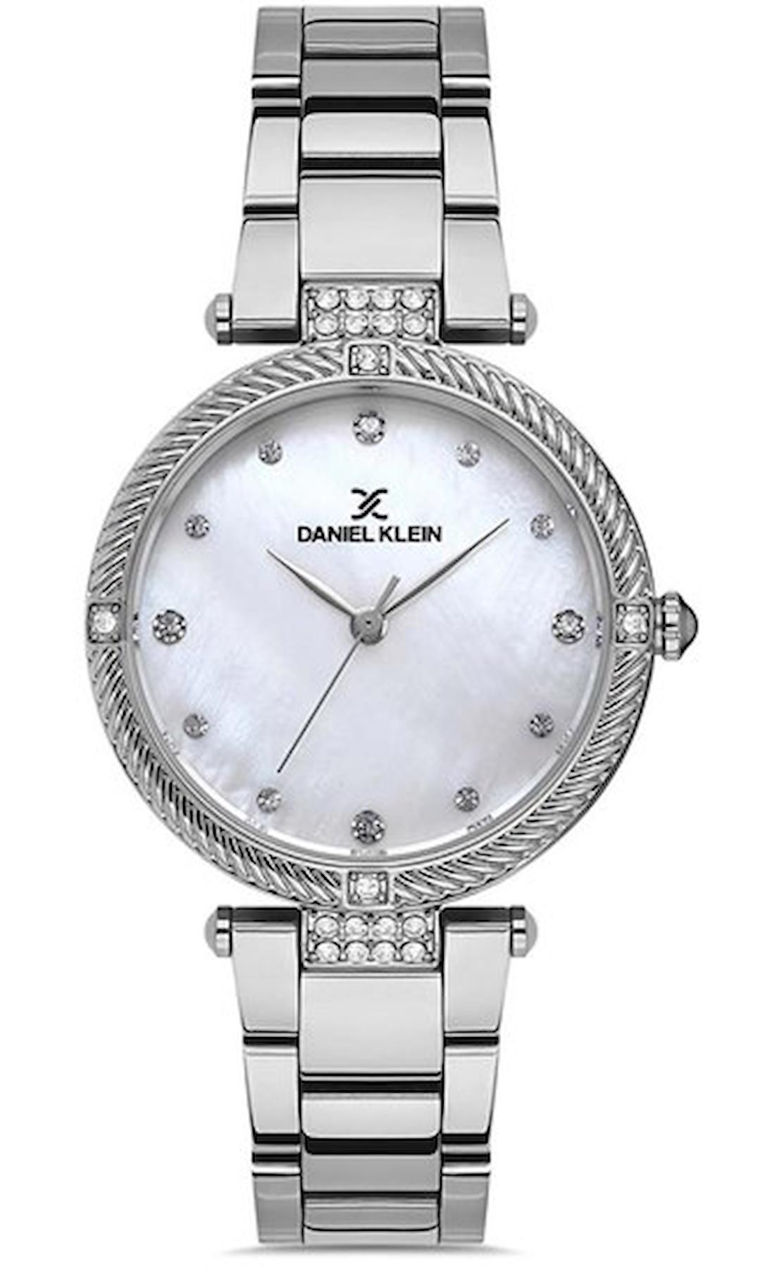 Daniel Klein DKE.1.10053.1 32 mm Gri Çelik Kordon Analog Kadın Kol Saati