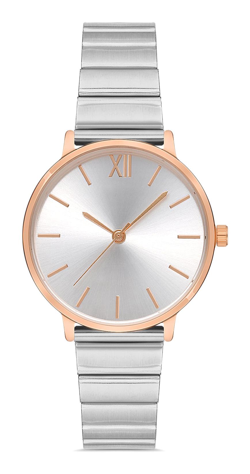 Padam Paris PDMS318 26-30 mm Gri Çelik Kordon Analog Kadın Kol Saati