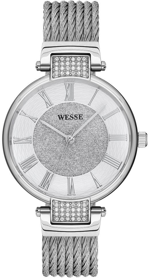 Wesse WWL302305 34 mm Gri Çelik Kordon Analog Kadın Kol Saati