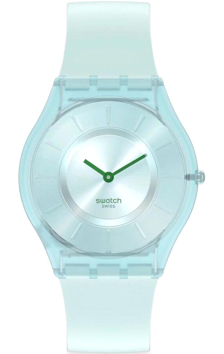 Swatch SS08G100 34 mm Mavi Silikon Kordon Analog Unisex Kol Saati