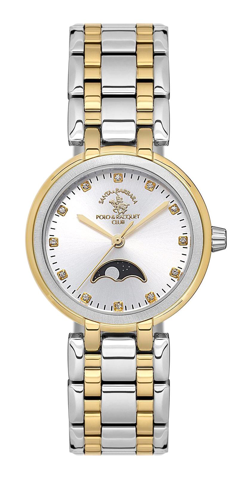 Santa Barbara Polo & Racquet Club SB.1.10556-3 31 mm Altın-Gri Çelik Kordon Analog Kadın Kol Saati