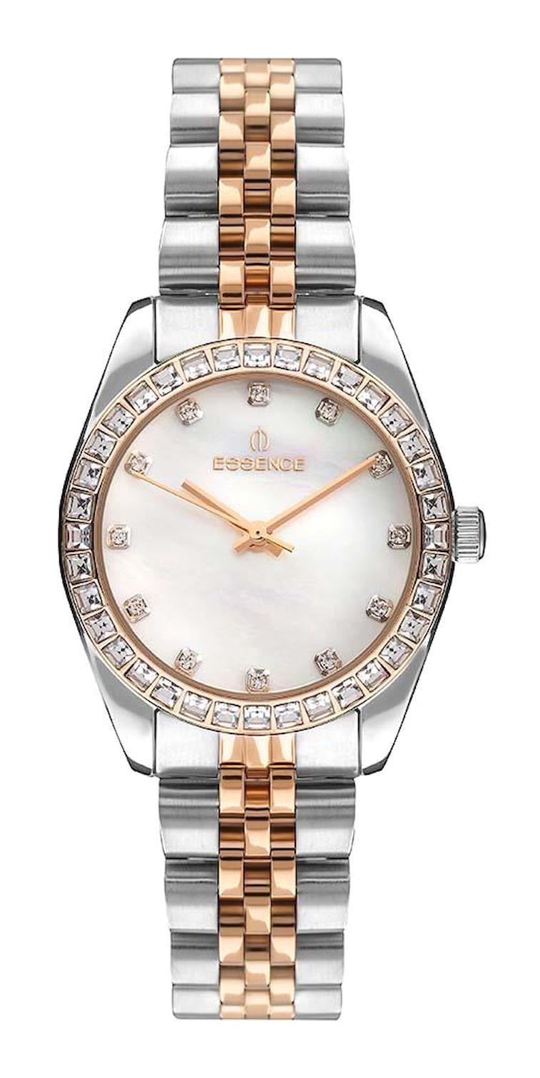 Essence ES6746FE.520 33 mm Gri-Rose Gold Çelik Kordon Analog Kadın Kol Saati