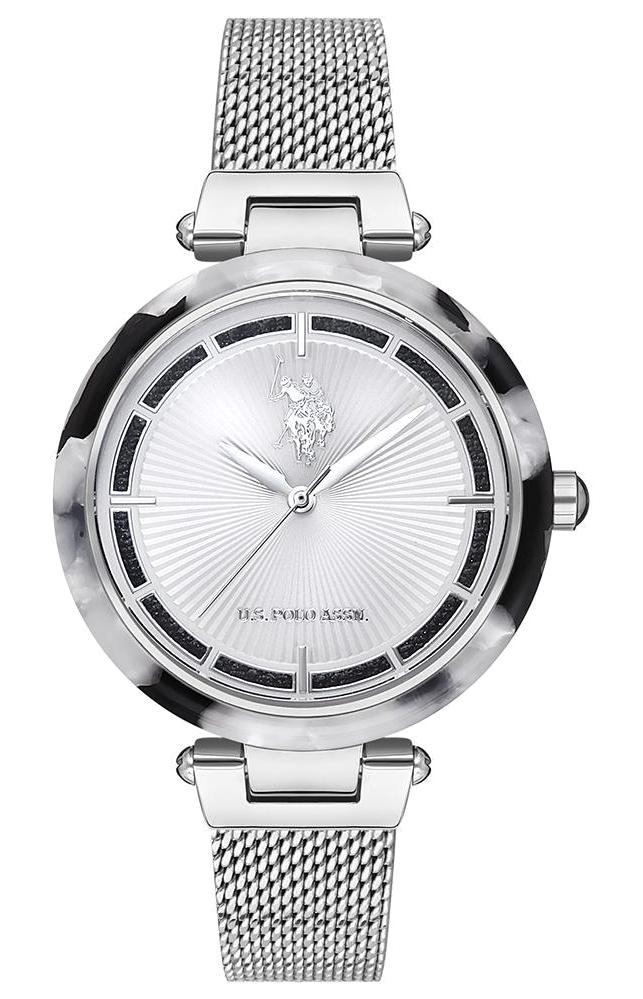 U.S. Polo Assn USPA2009-02 36 mm Gri Çelik-Hasır Kordon Analog Kadın Kol Saati