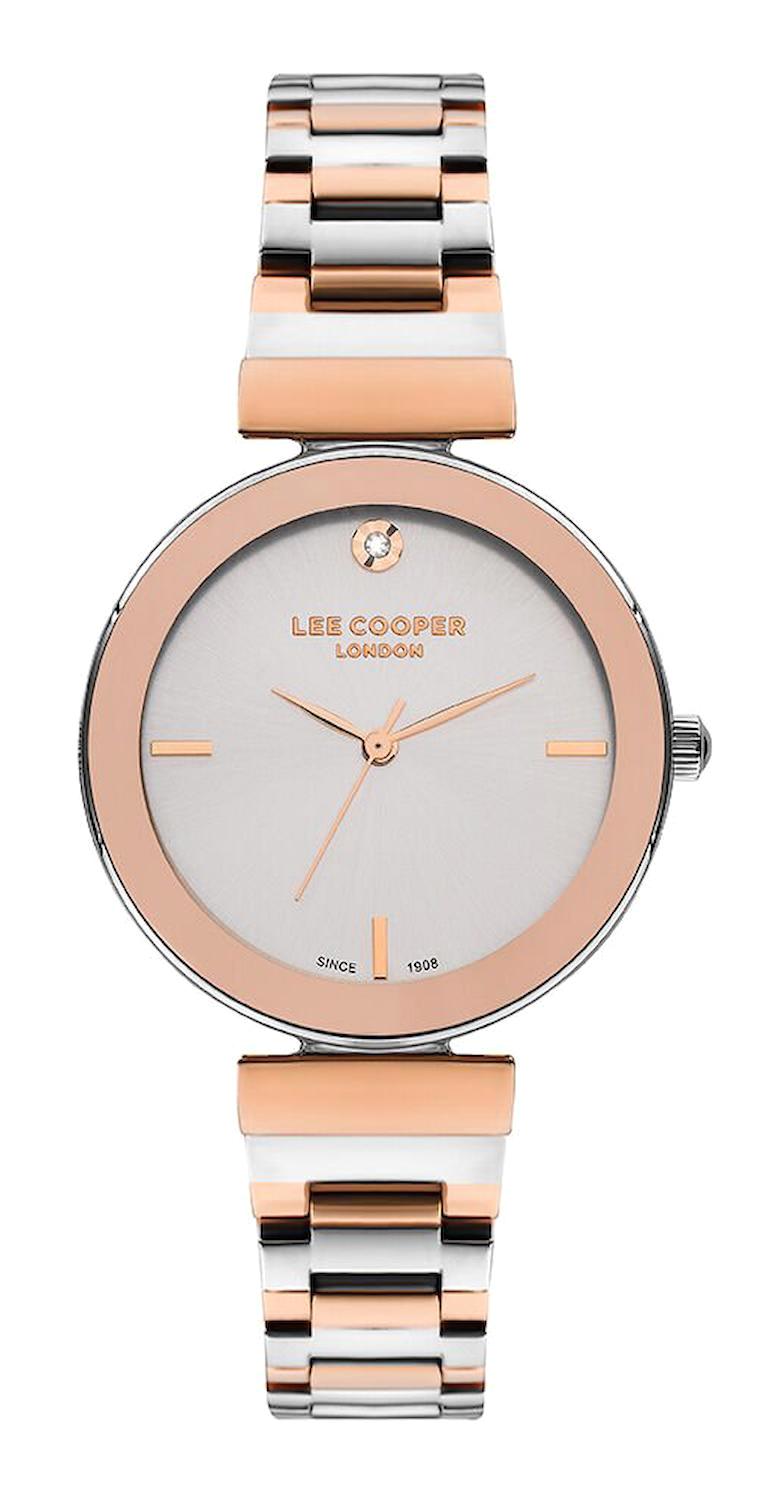Lee Cooper LC07711.530 40 mm Rose Gold Çelik Kordon Analog Kadın Kol Saati