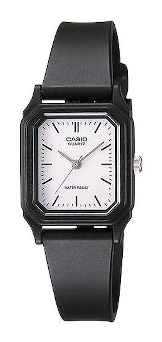 Casio LQ-142-7EDF 22.5 mm Siyah Silikon Kordon Analog Kadın Kol Saati