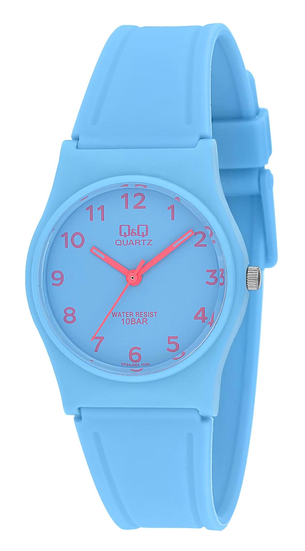 Q&Q 3P482 36 mm Mavi Silikon Kordon Analog Kadın Kol Saati