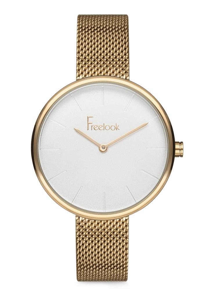 Freelook F.1.1121.02 38 mm Altın Çelik Kordon Analog Kadın Kol Saati