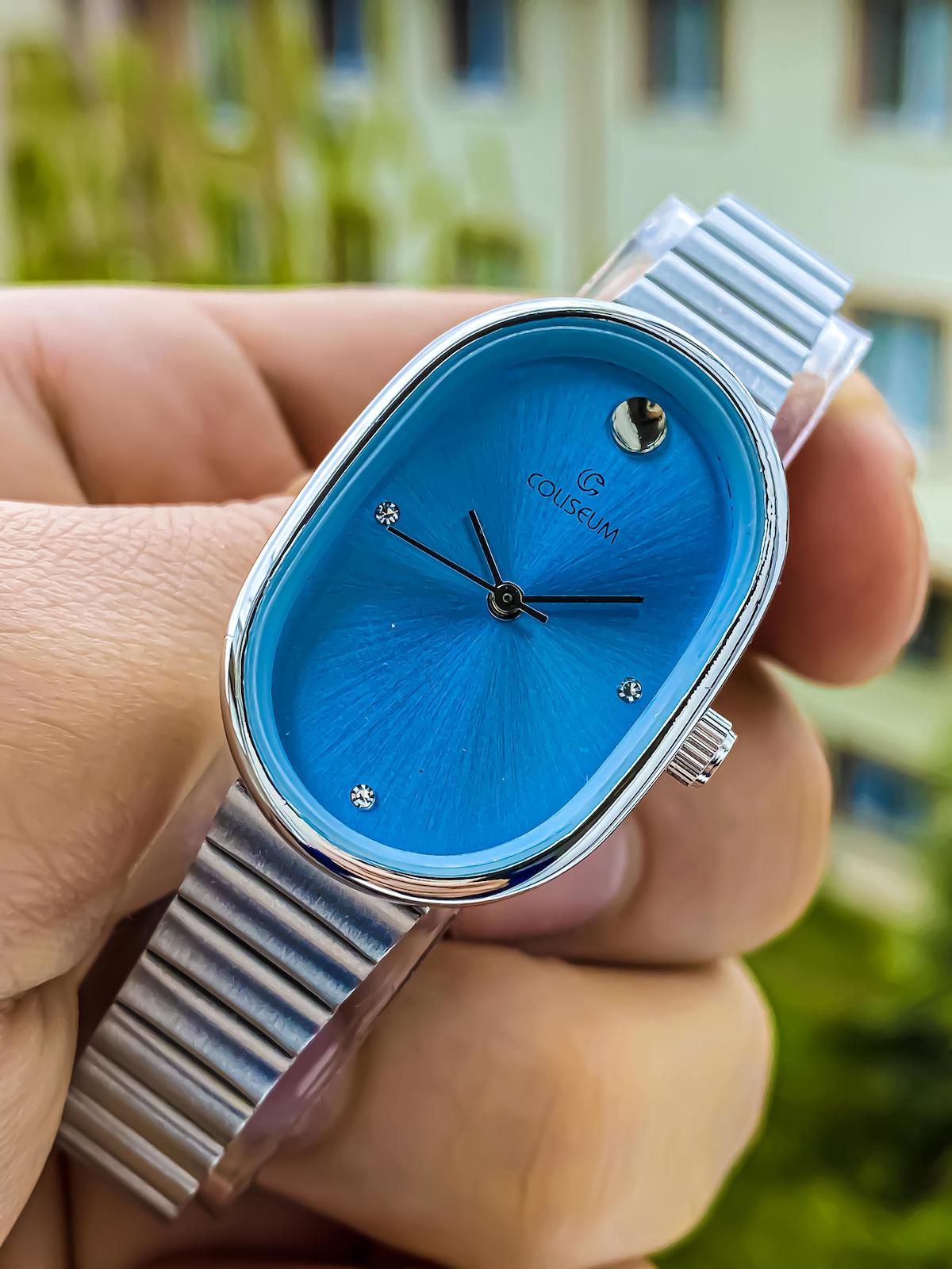 Coliseum 26 mm Mavi Çelik Kordon Analog Kadın Kol Saati