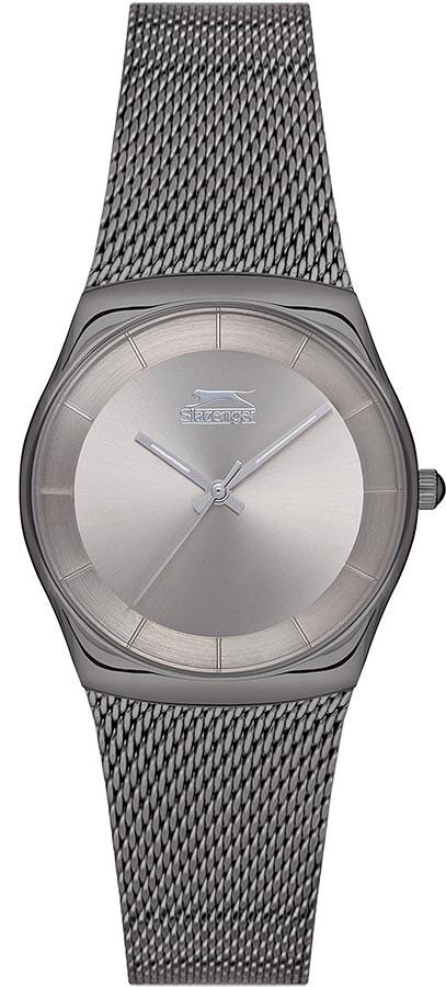 Slazenger SL.09.1841.3.01 34 mm Füme Çelik Kordon Analog Kadın Kol Saati