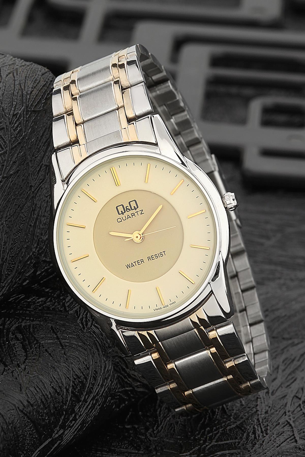 Q&Q 3G874 36 mm Gri Metal Kordon Analog Kadın Kol Saati