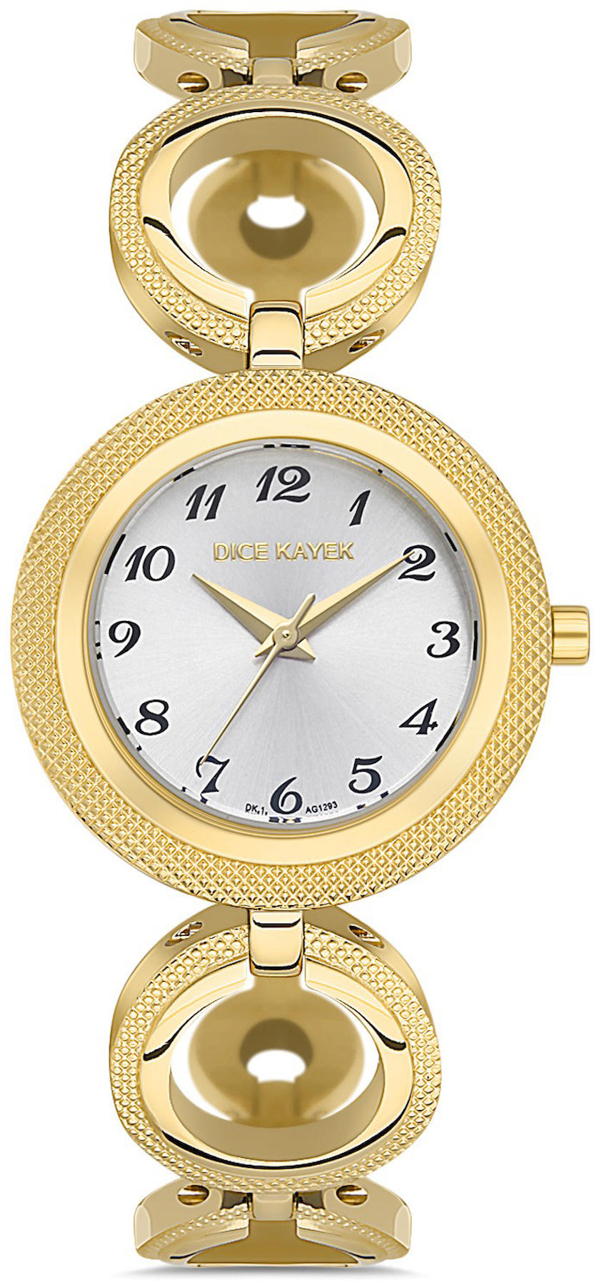 Dice Kayek DK.1.AG1293.02 30 mm Altın Çelik Kordon Analog Kadın Kol Saati