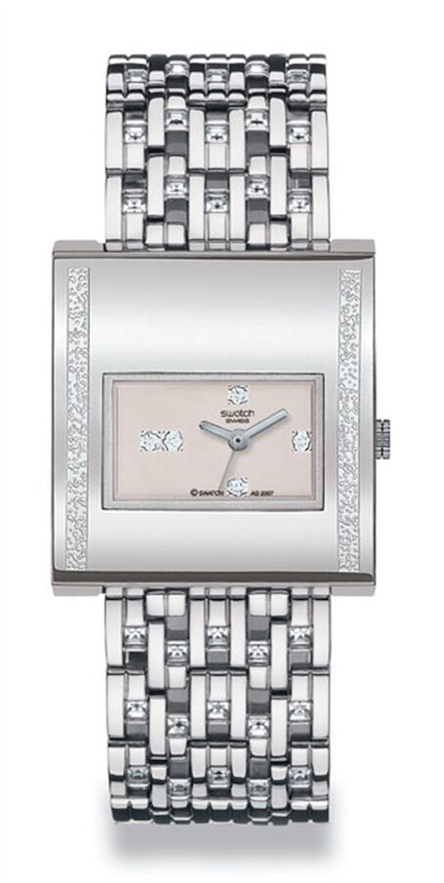 Swatch YUS120G 31-35 mm Gri Çelik Kordon Analog Kadın Kol Saati