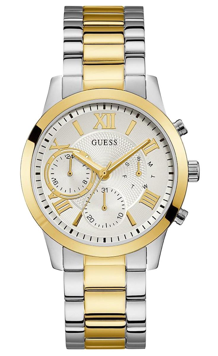 Guess GUW1070L8 Takvimli 40 mm Altın-Gri Çelik Kordon Analog Kadın Kol Saati